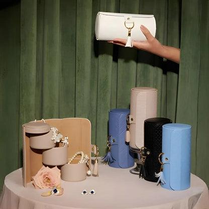 💎 Layered Travel Jewelry Case – Elegant Storage, Always Ready to Shine✈️